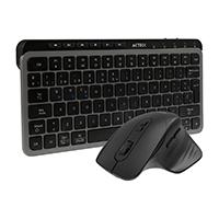 Esta es la imagen de kit acteck creator krea mk750 / teclado y mouse / inalambrico dual / multidispositivo / recargable / dongle bt / 65 / win - mac / español / 118 teclas / 2000 dpi / optico / negro-gris / ac-940177