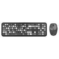Esta es la imagen de kit acteck  teclado y mouse inalambrico creator chic mk475 / 110 teclas / membrana / raton optico / usb 2.4 ghz / 2 botones scroll / negro / ac-935166
