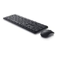 Esta es la imagen de kit teclado y mouse km3322w inalambrico dell en español modelo color negro 580-akcu
