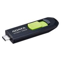 Esta es la imagen de memoria adata 128gb usb tipo c uc300 retractil negro verde (acho-uc300-128g-rbk/gn)