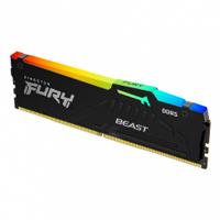 Esta es la imagen de memoria ram kingston dimm ddr5 16gb 5600mt/s fury beast black rgb cl40 288pin 1.25v c/disipador de calor p/pc/gamer/alto rendimiento kf556c40bba-16