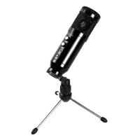Esta es la imagen de microfono acteck devo plus mc455 / alambrico / microfono profesional / usb a - usb b / win - mac / supercardioode / 20 hz 20 khz / 78 db / -36 db 2 db / negro / ac-936446