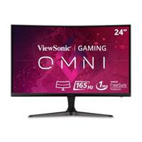 Esta es la imagen de monitor led viewsonic gamer 24 pulgadas / full hd 1920x1080p / hdmi / display port/ freesync / curvo 1500r / 165 hz / 1 ms /bocinas integradas/ 3 años de garantia