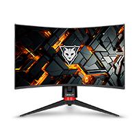 Esta es la imagen de monitor ocelot gaming om-32 / 31.5 pulgadas / curvo /resolucion qhd 2k 2560 x 1440 / 180hz / 5ms / freesync / 2x hdmi / 2x dp / 1x audio out /bocinas 3w incluidas/ vesa 100x100 / color negro