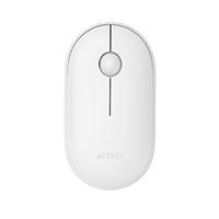 Esta es la imagen de mouse acteck optimize edge mi460 / inalambrico / receptor usb / laser / click silencioso / 1500 dpi / blanco / ac-934114