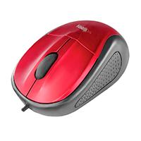 Esta es la imagen de mouse alambrico optico 1000 dpi conector usb win xp/vista/7/8/10/11/mac os x easy line by perfect choice - rojo