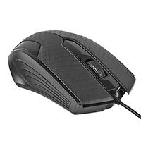 Esta es la imagen de mouse alambrico optico 1200 dpi conector usb win xp/vista/7/8/10/11/mac os x easy line by perfect choice - negro
