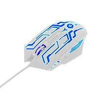 Esta es la imagen de mouse gamer alambrico 800 a 3600 dpi 6 botones conector usb rgb vortred by perfect choice legacy - blanco