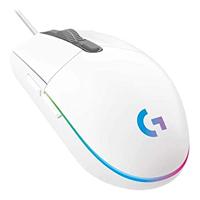 Esta es la imagen de mouse gaming logitech g203 lightsync rgb optico alambrico usb 8000dpi blanco