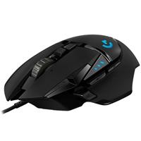 Esta es la imagen de mouse gaming logitech g502 hero optico alambrico usb lightsync rgb 25000dpi negro