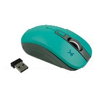 Esta es la imagen de mouse inalambrico optico 800 a 1600 dpi simetrico dongle usb perfect choice essential - turquesa