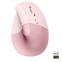 Esta es la imagen de mouse logitech lift vertical ergo optico inalambrico bt logi bolt easy-switch rosa