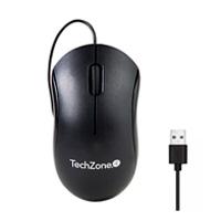 Esta es la imagen de mouse - techzone - tzacmoa01 - alambrico - optico - 1200 dpi - 1.5mtrs - 2 botones + scroll - negro