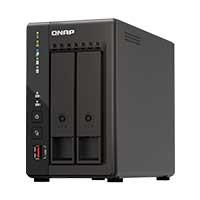 Esta es la imagen de nas qnap ts-253e-8g / 2 bahias / torre / intel celeron 4nucleos 2.6ghz / 8gb ram ddr4 / lan 2