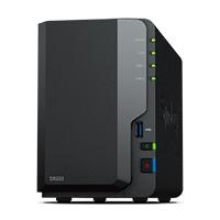 Esta es la imagen de nas synology ds223 /2 bahias nucleo cudruple 1.7 ghz /2gb ddr4/ lan gigabit x1/usb 3.2 x3/sata/hot-swap/ sin discos/ realtek rtd1619b/hasta 36 tb