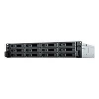 Esta es la imagen de nas synology rs2423rp+ /12 bahias/ fuente redundante/ nucleo cudruple 3.3ghz/8gb ddr4/ hasta 216 tb/ lan gigabit x2/ lan 10gbe x1/ usb 3.2 x2/hotswap/ amd ryzen v1780b
