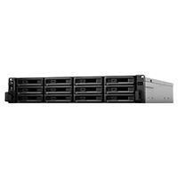 Esta es la imagen de nas synology rs3621rpxs 12 bahias/seis nucleos 2.7turbo ghz/ 8 gb ddr4 ecc udimm /langigabitx4/usb 3.2 x2 /hasta 192 tb y con unidad de expansin x2 hasta 576 tb/hot-swap