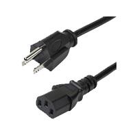 Esta es la imagen de paquete de 10 cables de corriente de 3m estandar de alimentacion para computadora - 18 awg - nema5-15p a c13 - 10a 125v - startech.com mod. pxt1011010pk