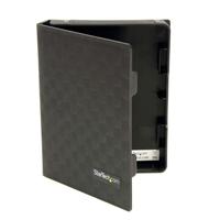 Esta es la imagen de paquete de 3 - cubierta protectora funda de plastico para disco duro de 2.5in pulgadas - forro - negro - startech.com mod. hddcase25bk