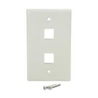 Esta es la imagen de placa de pared de 2 salidas rj45 - color blanco - startech.com mod. plate2wh