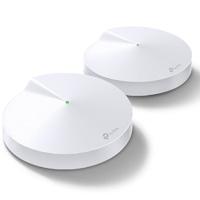 Esta es la imagen de router | tp-link | deco m5(2-pack) | ac1300 | wifi mesh | cobertura estimada 353 metros cuadrados (depende de condiciones ambientales y trafico de cada usuario) | hasta 100 dispositivos