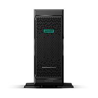 Esta es la imagen de servidor hpe proliant ml350 gen10 tower intel xeon silver 4210r 10-core 2.40ghz 13.75mb 16gb 1 x 16gb pc4-2933y-r ddr4 rdimm 8 x hot plug 2.5in sff smart array p408i-a sr 800w 3y nbd