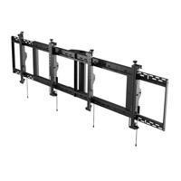 Esta es la imagen de soporte de cielorraso para menú digital smartmount con ajuste de 8 puntos: horizontal configuración 2 x 1 para pantallas de 46 a 48