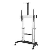 Esta es la imagen de soporte movil para tv - carro universal de alta resistencia para tv de 60-100 - stand con ruedas y altura ajustable - startech.com mod. stndmtv100