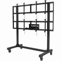 Esta es la imagen de soportes video wall peerless ds-c560-2x2 movil para pantallas 46 a 60 pulgadas capacidad hasta 227 kg