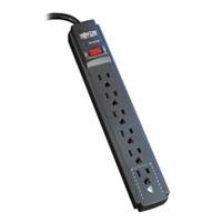 Esta es la imagen de supresor de picos protec it tripp-lite tlp606b c/ 6 contactos