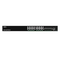 Esta es la imagen de switch grandstream gwn7812p/ switch capa 3 poe administrable / 16 puertos 10/100/1000 mbps 4 puertos sfp de 10 gigabits / hasta 240w / compatible con gwn cloud.