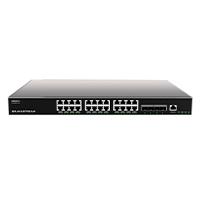 Esta es la imagen de switch grandstream gwn7813/ switch capa 3 administrable / 24 puertos 10/100/1000 mbps 4 puertos sfp de 10 gigabits / compatible con gwn cloud.