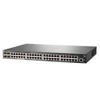 Esta es la imagen de switch hpe aruba jl256a 2930f 48g rj45 poe 370w y 4 sfp 1/10ge administrable l3