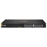 Esta es la imagen de switch hpe aruba jl677a 6100 administrable capa 2 24g poe cl4 4sfp 370 watts
