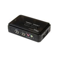 Esta es la imagen de switch juego conmutador kvm de 2 puertos todo incluido - usb - audio y video vga - 2x usb a hembra - 2x mini usb b hembra - hd15 macho - startech.com mod. sv211kusb