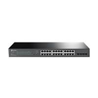 Esta es la imagen de switch tp-link sg2428p 24 puertos rj45 gigabit 10/100/1000 mbps poe con 4 ranuras sfp gigabit negociacion automatica / auto mdi / mdix para rack de 19 pulgadas
