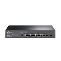 Esta es la imagen de switch tp-link sg3210 omada l2 con 8 rj45 ge 10/100/1000 mbps administrable 2 sfp gigabit 1 puerto de consola