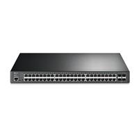 Esta es la imagen de switch tp-link sg3452p l2 administrable de 52 puertos gigabit con 48 puertos poe 4 ranuras sfp
