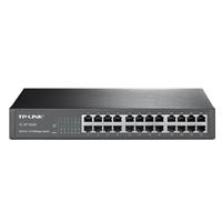 Esta es la imagen de switch |tp-link | tl-sf1024d | 24 puertos rj45 10/100 mbps | no administrable | para escritorio o rack de 13 pulgadas