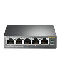 Esta es la imagen de switch | tp-link | tl-sg1005p | 5 puertos rj45 gigabit 10/100/1000 mbps | no administrable |con 4 puertos poe | para escritorio