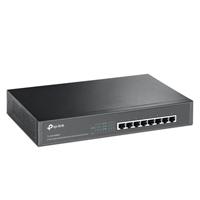Esta es la imagen de switch | tp-link | tl-sg1008mp | 8 puertos rj45 gigabit 10/100/1000 | no administrable | para escritorio o rack 13 pulgadas