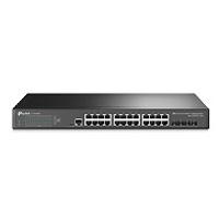 Esta es la imagen de switch tp-link tl-sg3428x 24 puertos rj45 gigabit 10/100/1000 administrable 4 ranuras 10g sfp 1 rj45 consola y 1 micro-usb consola l2 jetstream para rack 19 pulgada
