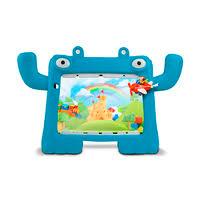 Esta es la imagen de tablet para niños 8 pulgadas  / vorago / pad-8 kids /  android 13 / procesador: quadcore /  ram: 4gb  /  almacenamiento:  64gb / dualcam/  wifi / bt / funda azul / juegos / peliculas / tareas