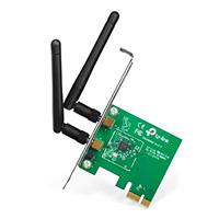 Esta es la imagen de tarjeta de red | tp-link |tl-wn881nd | pci express x1 | inalambrica 2 antenas desmontables | bracket bajo perfil | 300 mbps