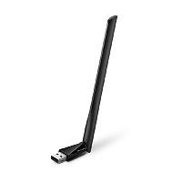 Esta es la imagen de tarjeta de red usb mercusys mu6h banda dual ac650 5ghz 433mbps 2.4ghz 200mbps 1 antena externa de alta ganancia