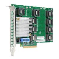 Esta es la imagen de tarjeta interna de expansion hpe dl380 gen10 12gb sas con cables
