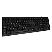 Esta es la imagen de teclado acteck inspire ta210 / alambrico usb / español / 105 teclas / windows / membrana / negro / ac-928946