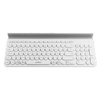 Esta es la imagen de teclado acteck uny comp ti685 / inalambrico / dual / multidispositivo / tkl / español / 88 teclas / blanco  / ac-934190