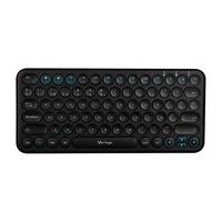 Esta es la imagen de teclado inalambrico multidispositivo (hasta 3)  / vorago / kbw-400  /   slim /  regargable /  tipo c  /  2 bluetooth +  wireless /  negro