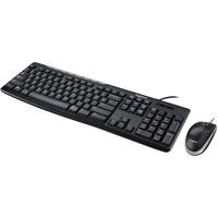 Esta es la imagen de teclado y mouse logitech mk200 multimedia alambrico usb (español) negro